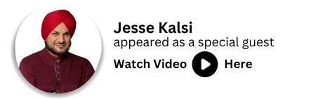 Jesse Kalsi Special Guest Watch here
